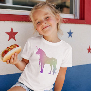 Camiseta Unicórnio em Cores do Universo