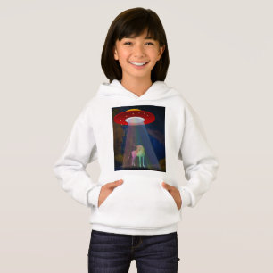 Camiseta Unicórnio em UFO Rainbow Beam at Night, ZKoA
