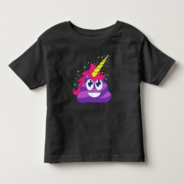 Camiseta Unicórnio Emoji de Poopy (Frente)