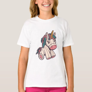 Camiseta Unicórnio Enchido Adorável