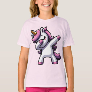 Camiseta Unicórnio Engraçado Dabbing Fofo Para Amante de Un