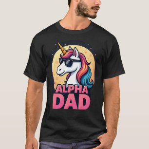 Camiseta Unicórnio Engraçado Pai Laufey Homens Dia dos Pais