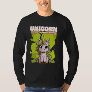 Camiseta Unicórnio Entra Na Magia Desconhecida Unicórnio