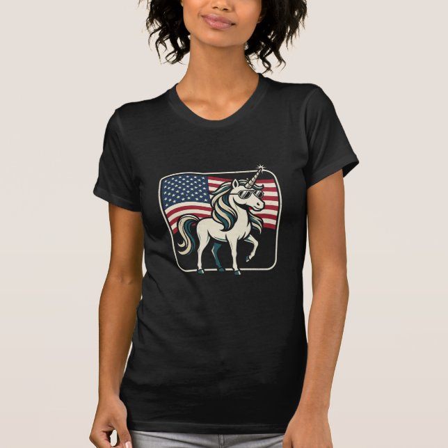 Camiseta Unicórnio EUA 250 (Frente)