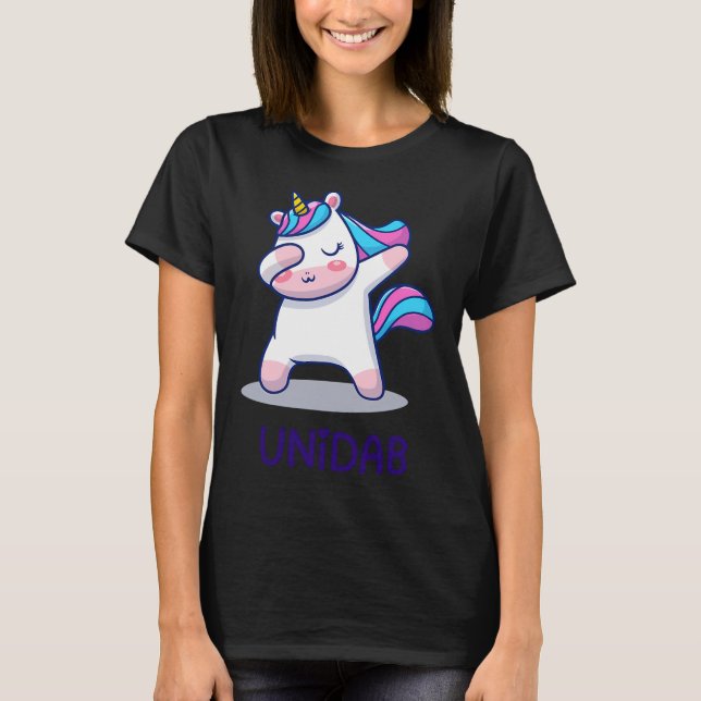 Camiseta Unicórnio Fazendo Dab (Frente)