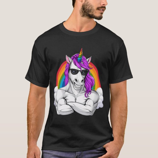Camiseta Unicórnio Fitness (Frente)