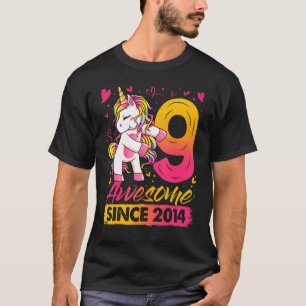 Camiseta Unicórnio Flagelo, 9 Anos, Presente 9º Aniversário
