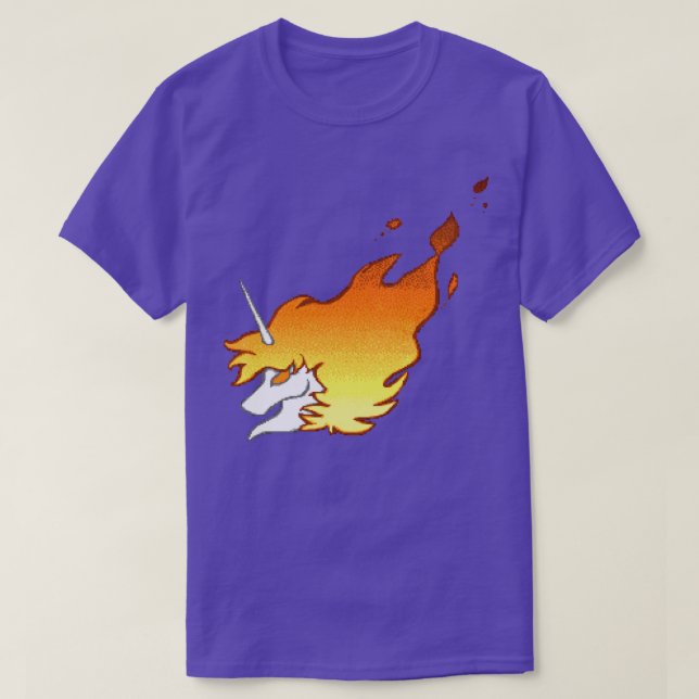 Camiseta Unicórnio Flaming (Frente do Design)