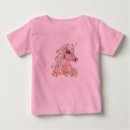 Camiseta Unicórnio Floral Sonhe Grande