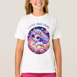 Camiseta unicórnio fofo