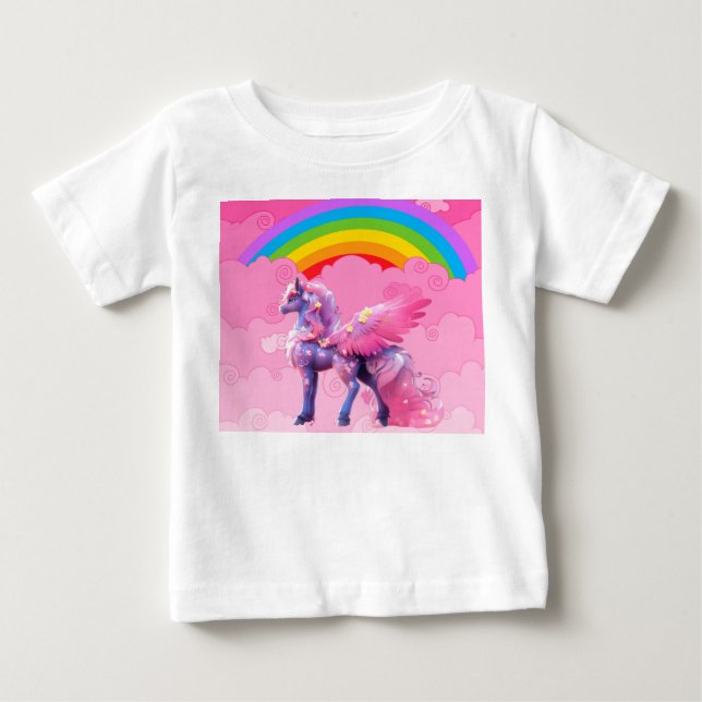 Camiseta Unicórnio Fofo. (Frente)