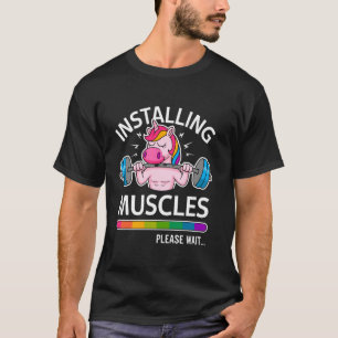 Camiseta Unicórnio Fofo Engraçado Treino Academia Fitness L