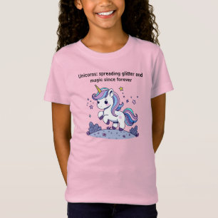 Camiseta Unicórnio Fofo Espalhando Brilho e Magia