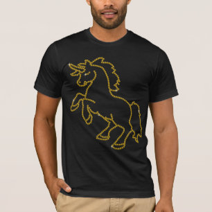 Camiseta Unicórnio impresso do topázio do cristal de roch