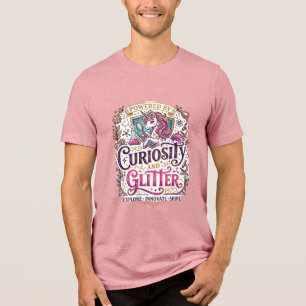 Camiseta Unicórnio Impulsionado pela Curiosidade e Brilho E