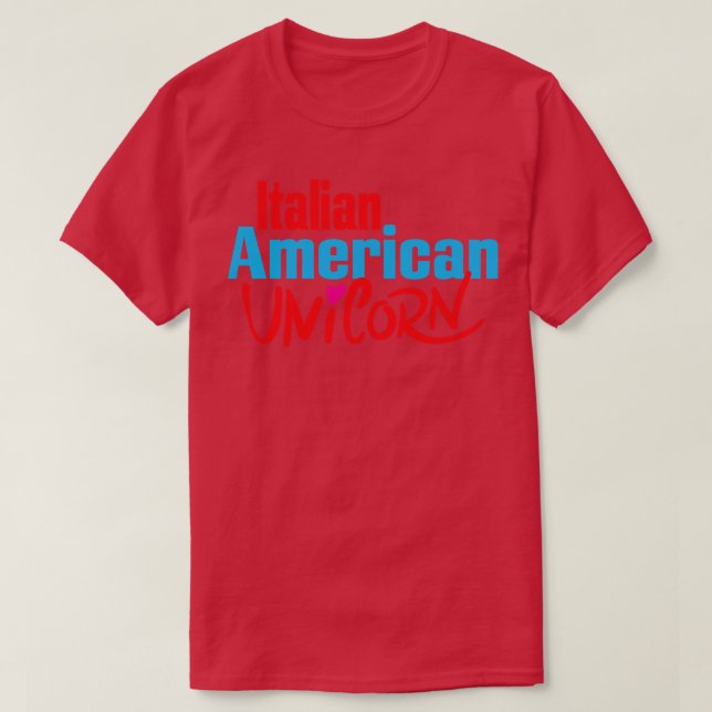 Camiseta Unicórnio Italiano Americano 2 (Frente do Design)