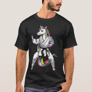 Camiseta Unicórnio Karatê Ninja Artes Marciais Judô Kickbox