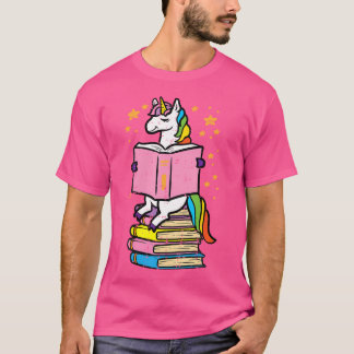Camiseta Unicórnio Lendo Lendo Lendo Literatura Americana R
