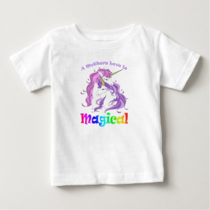 Camiseta Unicórnio Mãe Amor Mães É Mágico