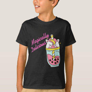 Camiseta Unicórnio Mágicamente Delicioso Boba Kawaii Bolha
