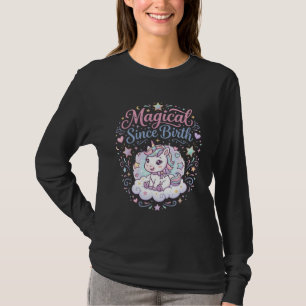 Camiseta Unicórnio Mágico Desde o Nascimento Arte Pronta pa