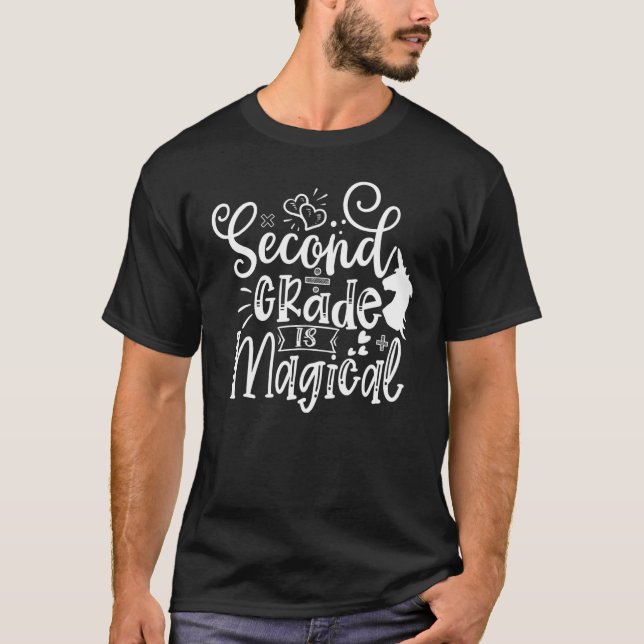 Camiseta Unicórnio Mágico Do Segundo Grau De Volta À Escola (Frente)