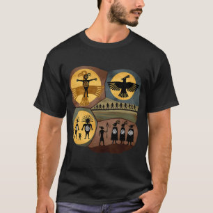 Camiseta Unicórnio Mágico e Pé-Grande Sasquatch de Mão Dada