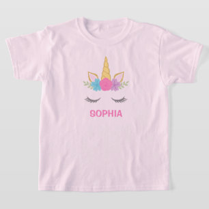 Camiseta Unicórnio mágico menina personalizada