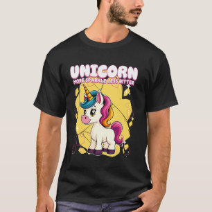 Camiseta Unicórnio Mais Brilho Menos Amargo Unicórnio 1