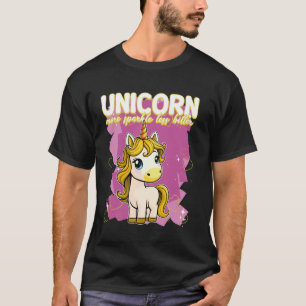 Camiseta Unicórnio Mais Esmagador Menos Unicórnio Amargo