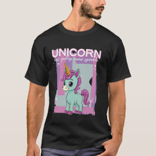 Camiseta Unicórnio Menos Galopar Mais Brilho Unicórnio