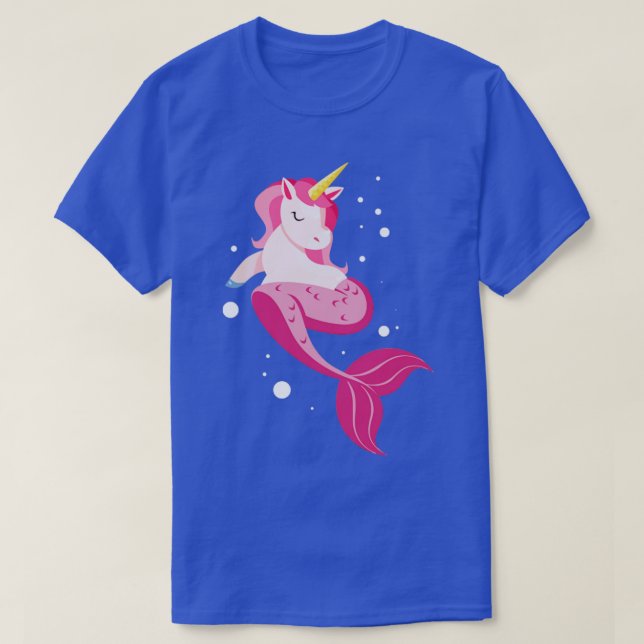 Camiseta Unicórnio Mermaid Unicorno Mermicorno Tee246 mágic (Frente do Design)
