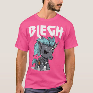Camiseta Unicórnio Metalcore de Metal Pesado Blegh