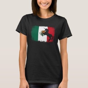 Camiseta Unicórnio mítico vintage México bandeira mexicana