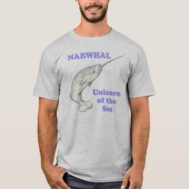 Camiseta unicórnio Narwhal do mar