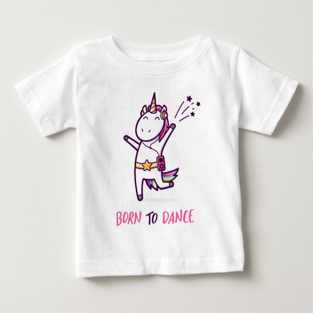 Camiseta Unicórnio Nato Para Dançar (Frente)