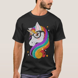Camiseta Unicórnio Óculos Magia Fantasia Animal Me Unicorou