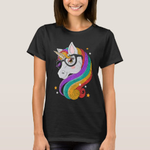 Camiseta Unicórnio Óculos Magia Fantasia Animal Me Unicorou