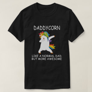 Camiseta unicórnio pai como um pai normal, mas mais frio