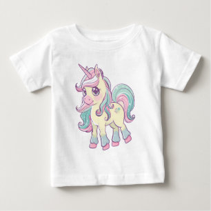 Camiseta Unicórnio Pastel – Design de Unicórnio de Desenho