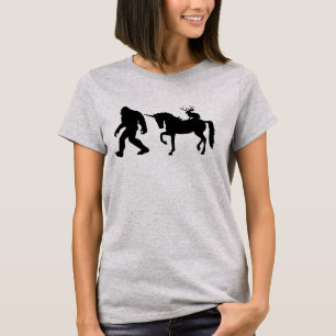 Camiseta Unicórnio, Pé Grande e Jackalope