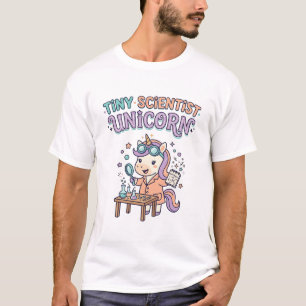 Camiseta Unicórnio Pequeno Cientista Unicórnio Produto Eleg
