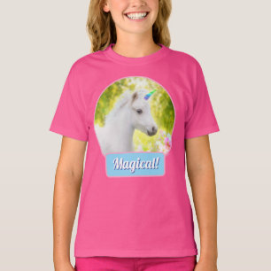 Camiseta Unicórnio Pônei Branco