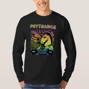 Camiseta Unicórnio Psychedílico Goa Om Psy Trance Darkpsy R