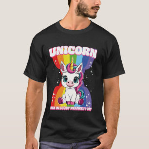 Camiseta Unicórnio Quando em Dúvida Faça um Desfile Unicórn