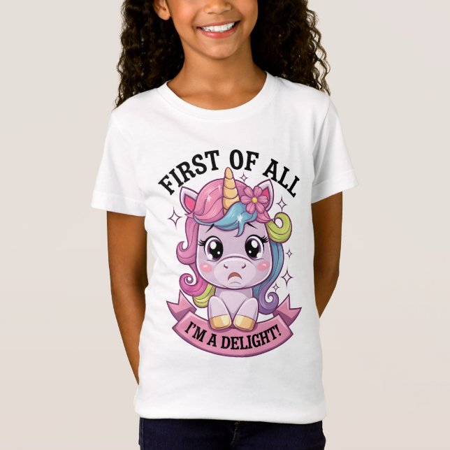 Camiseta unicórnio Sassy Sulky (Frente)