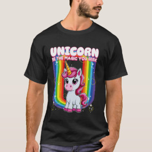 Camiseta Unicórnio Seja A Magia Que Você Procura Unicórnio