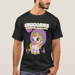 Camiseta Unicórnio Seu Infinito Unicórnio Esquadrão Sparkle