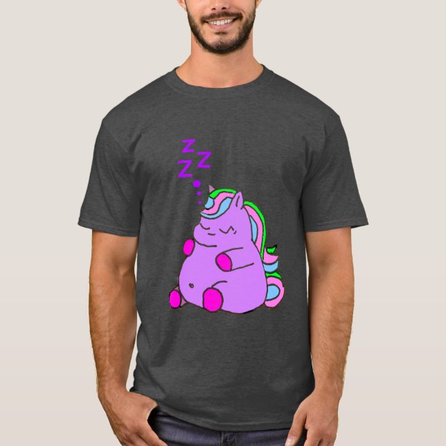 Camiseta Unicórnio Sonolento (Frente)