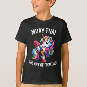 Camiseta Unicórnio Tailandês Fofo de Muay Thai - Kickboxing